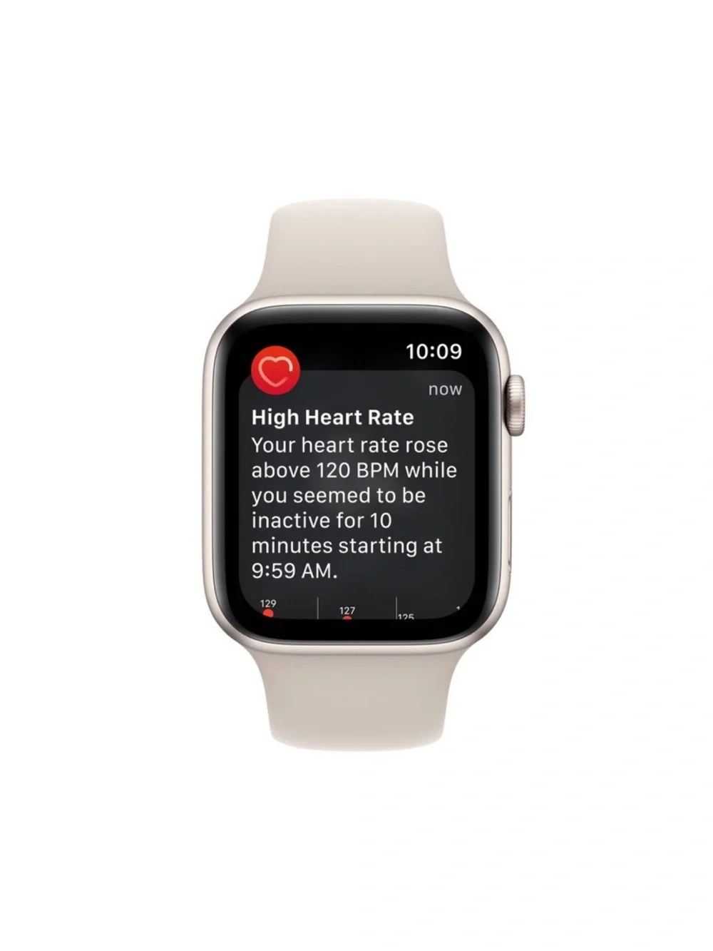 ✨Apple Watch SE 2 Cellular 44mm Starlight Aluminum Case with Starlight - M/L✨